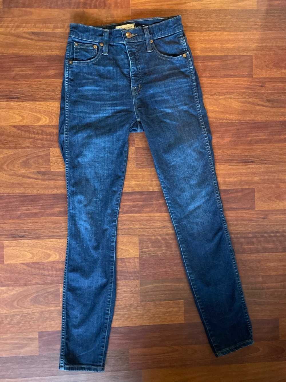 Madewell 10" High Riser Skinny Skinny Jeans Dark Wash - Size 24